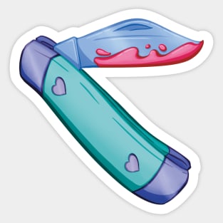 Kawaii Pocket Knife Sticker